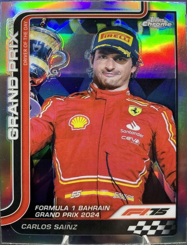 Carlos Sainz #122 2025 Topps Chrome Formula 1