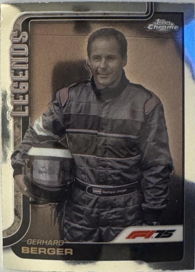 Gerhard Berger #153 2025 Topps Chrome Formula 1