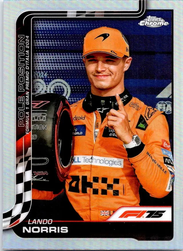 Lando Norris #120 2025 Topps Chrome Formula 1