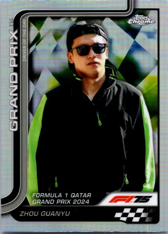 Zhou Guanyu #144 2025 Topps Chrome Formula 1