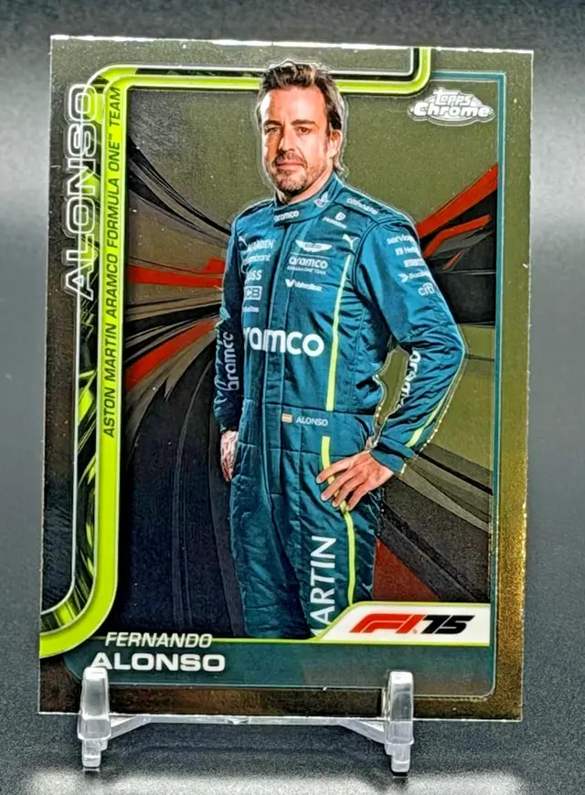 Fernando Alonso #9 2025 Topps Chrome Formula 1