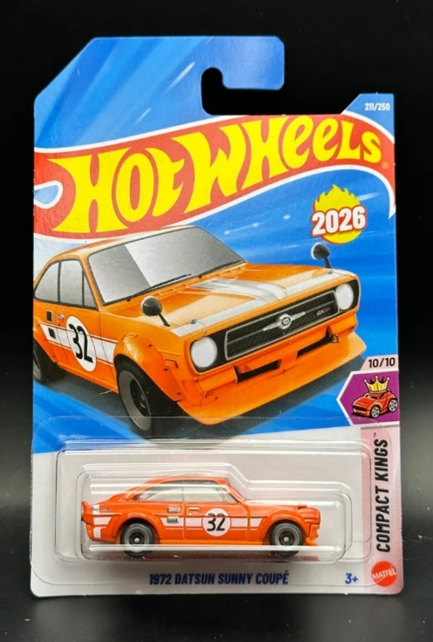 Hot wheels Compact Kings 1972 Datsun Sunny Coupe