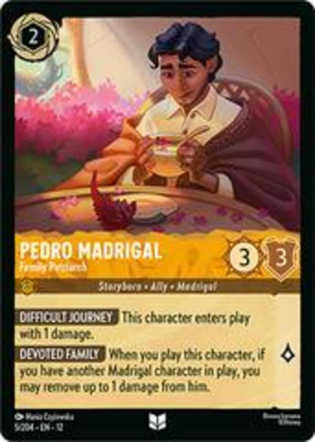 Disney Lorcana: Wilds Unknown COMMON Pedro Madrigal - Family Patriarch #5/204