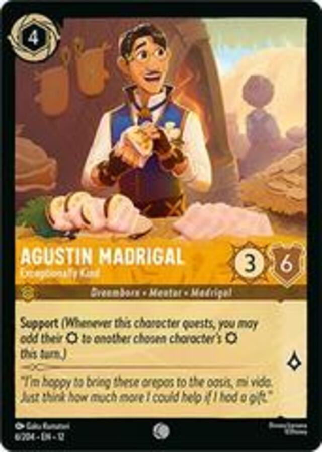 Disney Lorcana: Wilds Unknown COMMON Agustin Madrigal - Exceptionally Kind #6/204