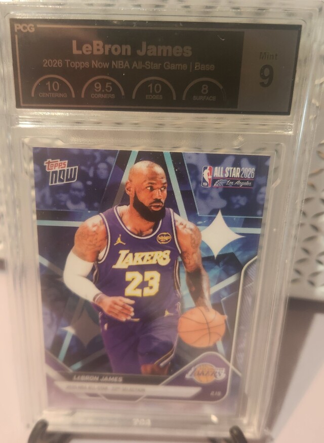 LeBron James #AS4 2026 Topps Now NBA All Stars PCG Graded 9