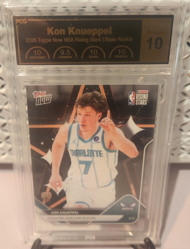 Kon Kneuppel #RS5 2026 Topps Now NBA Rising Stars PCG Graded 10 Pristine