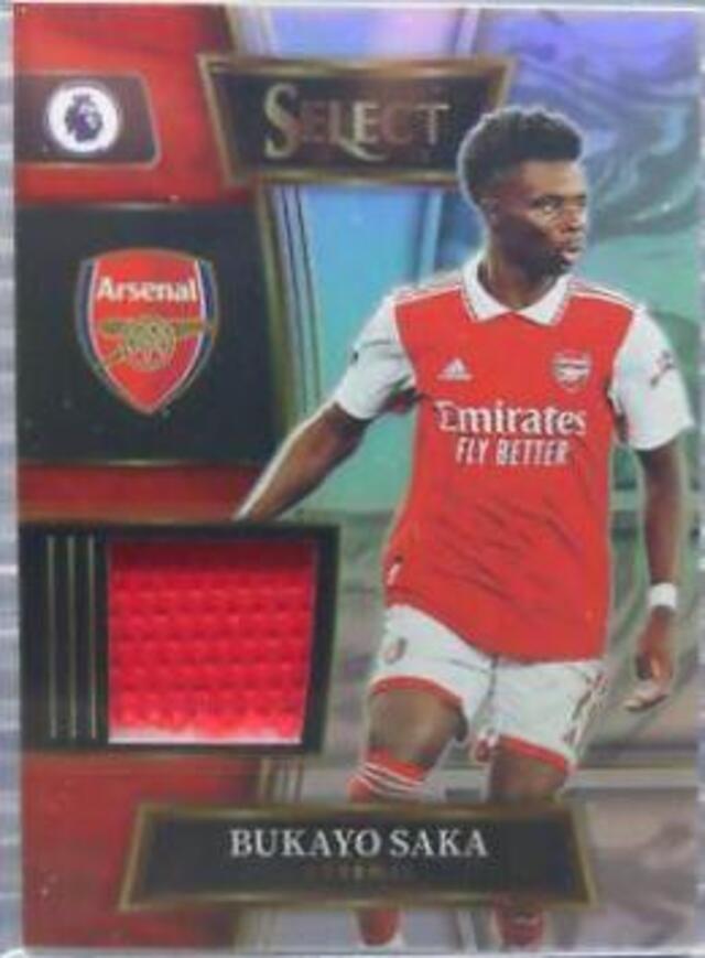 Bukayo Saka #SW-BSA 2022 Panini Select Premier League Swatches