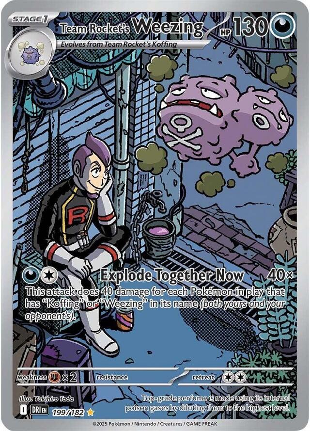 Team Rocket's Weezing #199 Pokemon Destined Rivals