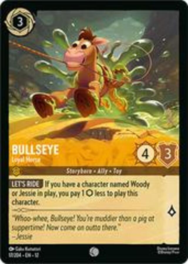 Disney Lorcana: Wilds Unknown COMMON Bullseye - Loyal Horse #17/204