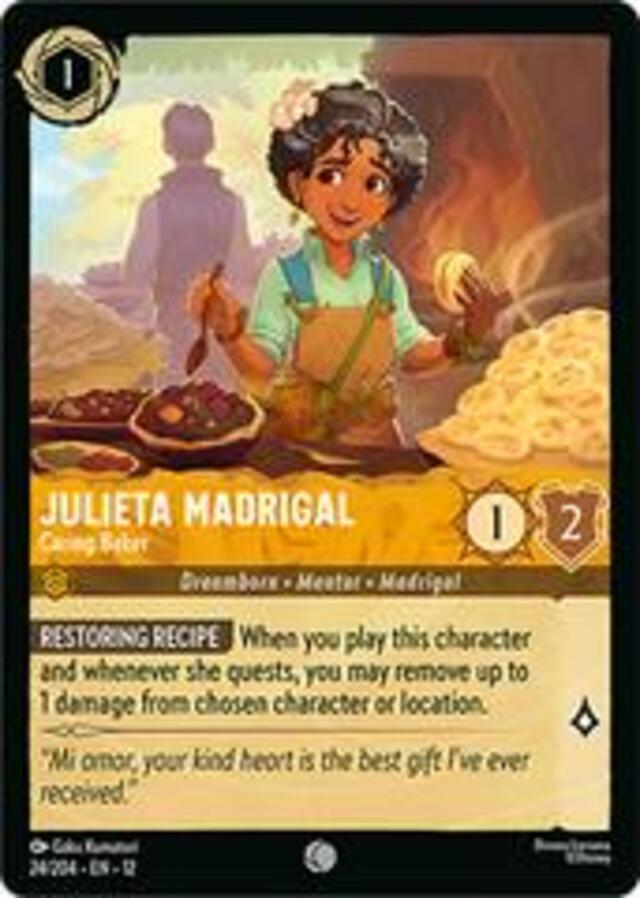 Disney Lorcana: Wilds Unknown COMMON Julieta Madrigal - Caring Baker #24/204