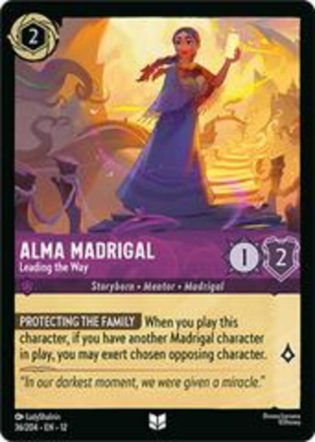 Disney Lorcana: Wilds Unknown UNCOMMON FOIL Alma Madrigal - Leading The Way #36/204