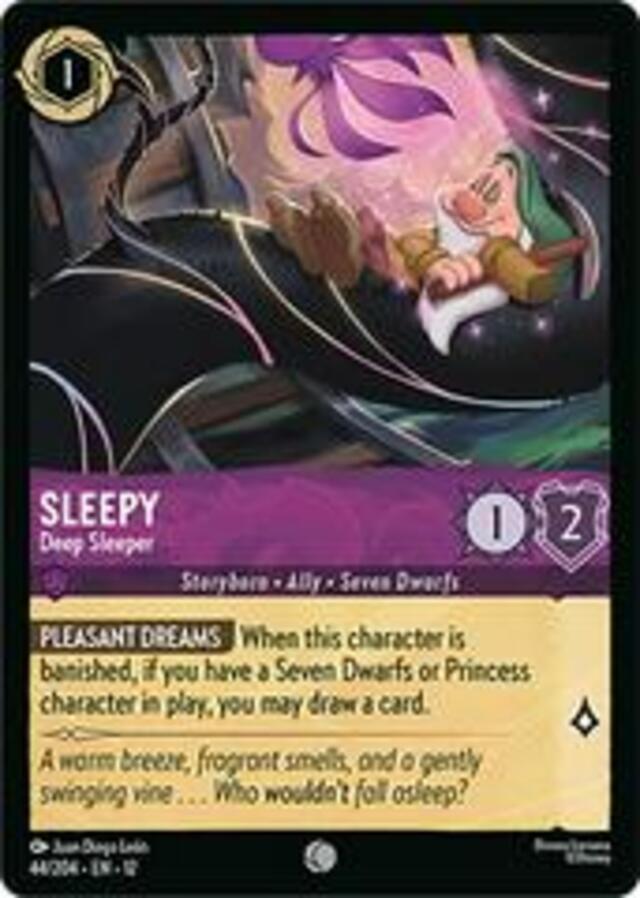 Disney Lorcana: Wilds Unknown COMMON Sleepy - Deep Sleeper #44/204