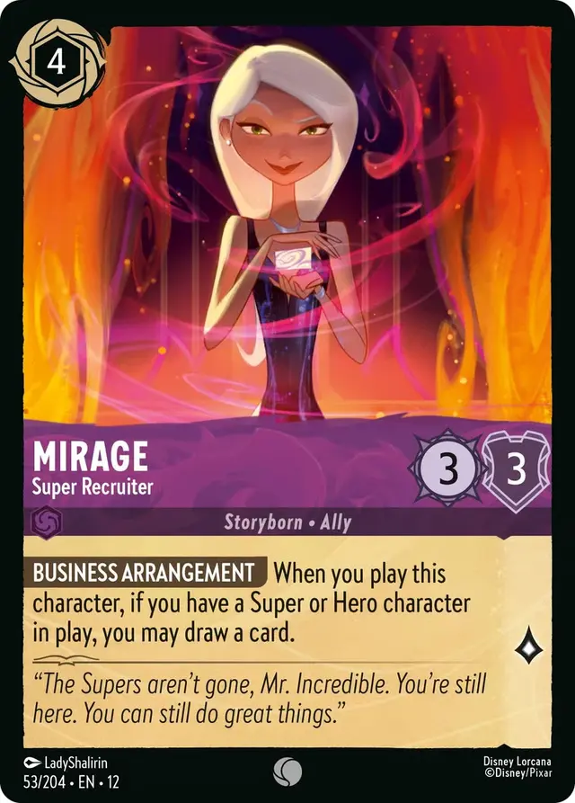 Disney Lorcana: Wilds Unknown COMMON Mirage - Super Recruiter #53/204