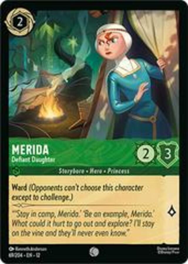 Disney Lorcana: Wilds Unknown COMMON Merida - Defiant Daughter #69/204