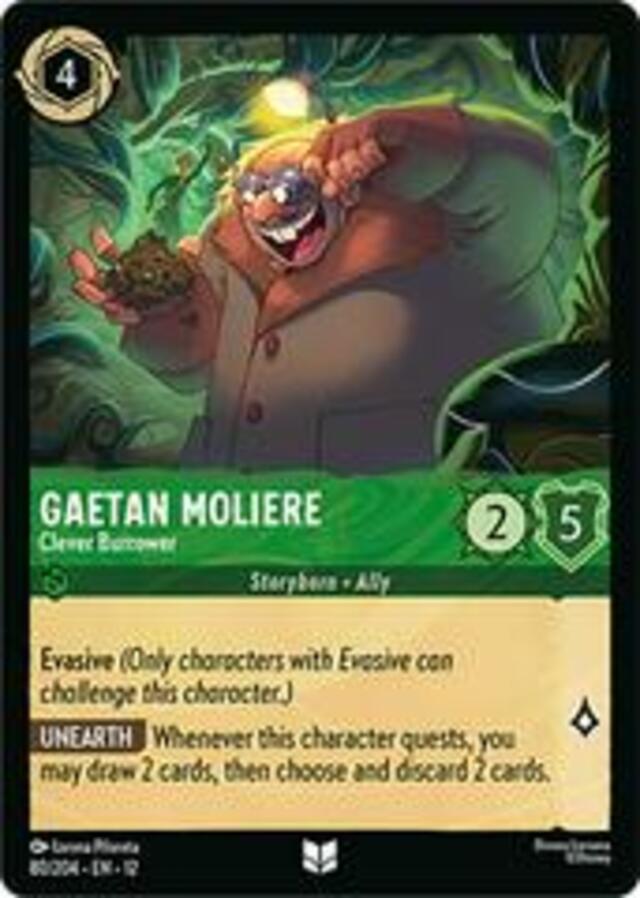 Disney Lorcana: Wilds Unknown UNCOMMON Gaetan Moliere - Clever Burrower #80/204