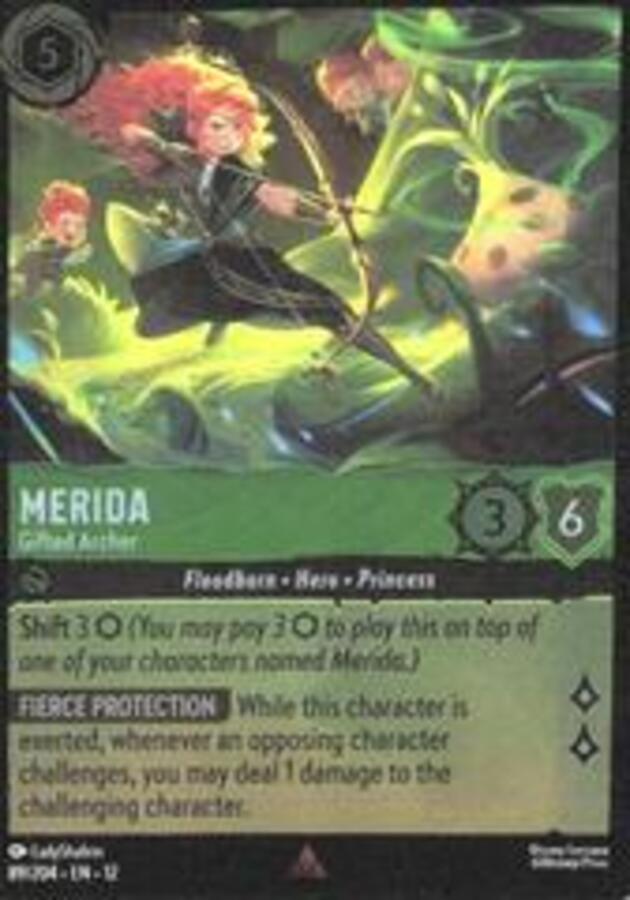 Disney Lorcana: Wilds Unknown RARE FOIL Merida - Gifted Archer #89/204