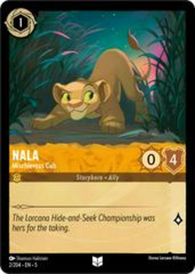 Disney Lorcana: Shimmering Skies UNCOMMON Nala - Mischievous Cub #2/204