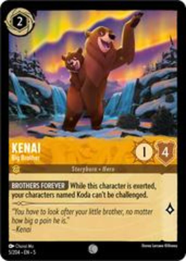 Disney Lorcana: Shimmering Skies COMMON Kenai - Big Brother #5/204