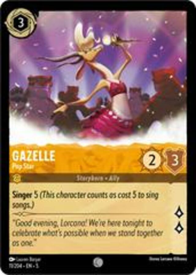 Disney Lorcana: Shimmering Skies COMMON Gazelle - Pop Star #11/204