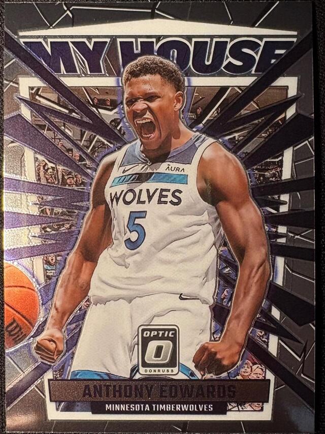 Anthony Edwards #9 2023 Donruss Optic My House