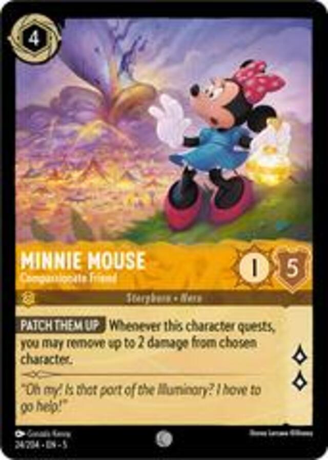 Disney Lorcana: Shimmering Skies COMMON Minnie Mouse - Compassionate Friend #24/204