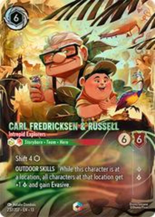 Disney Lorcana: Attack Of The Vine ENCHANTED Carl Fredricksen & Russell - Intrepid Explorers #237/204