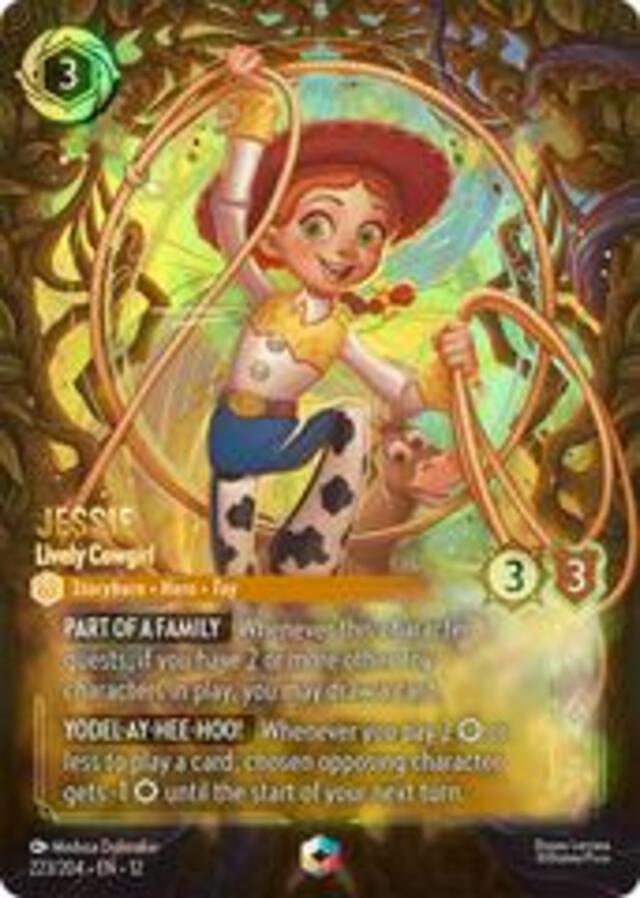 Disney Lorcana: Wilds Unknown ENCHANTED Jessie - Lively Cowgirl #223/204