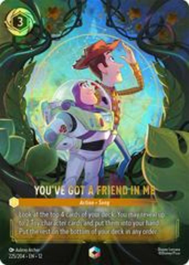 Disney Lorcana: Wilds Unknown ENCHANTED You've Got A Friend In Me #225/204