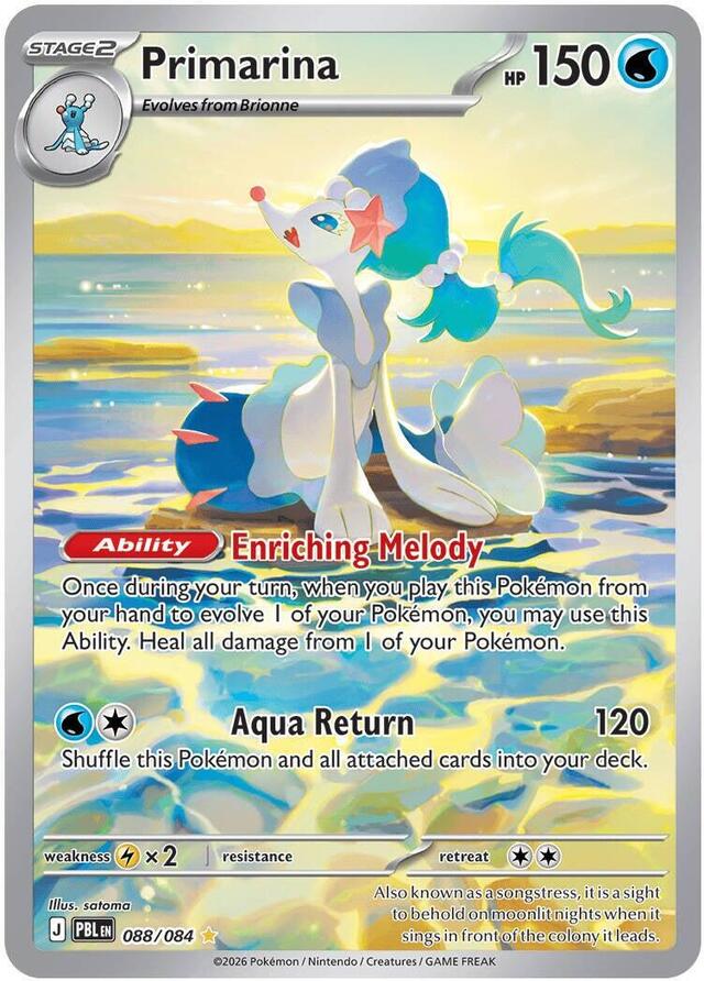 Pokemon TCG: Primarina 88/84 - Pitch Black