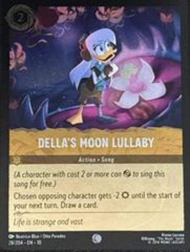 Disney Lorcana: Whispers In The Well COMMON FOIL Della's Moon Lullaby #28/204