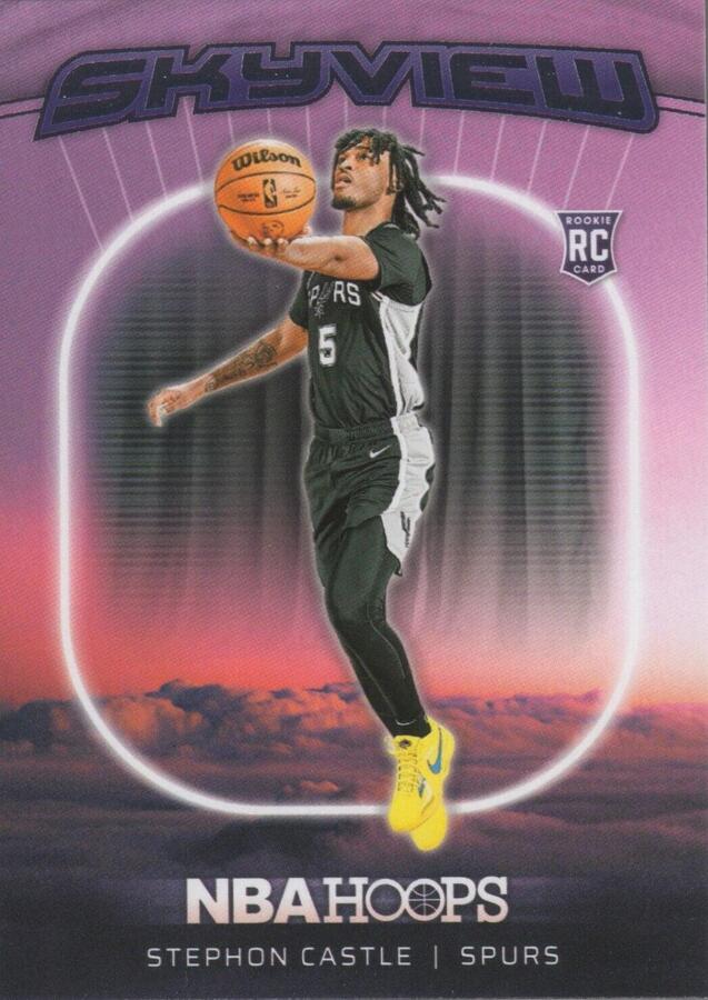 Stephon Castle #3 2024 Panini NBA Hoops Skyview