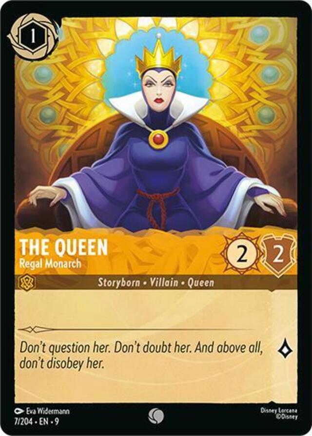 Disney Lorcana: Fabled COMMON The Queen - Regal Monarch #7/204