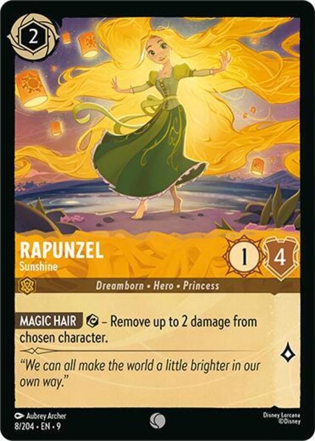 Disney Lorcana: Fabled COMMON Rapunzel - Sunshine #8/204