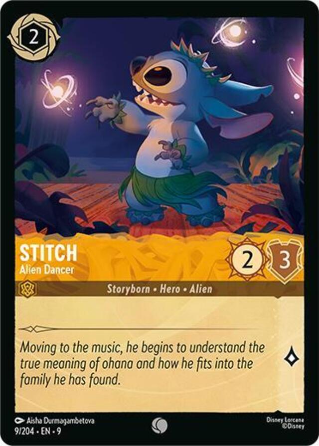 Disney Lorcana: Fabled COMMON Stitch - Alien Dancer #9/204