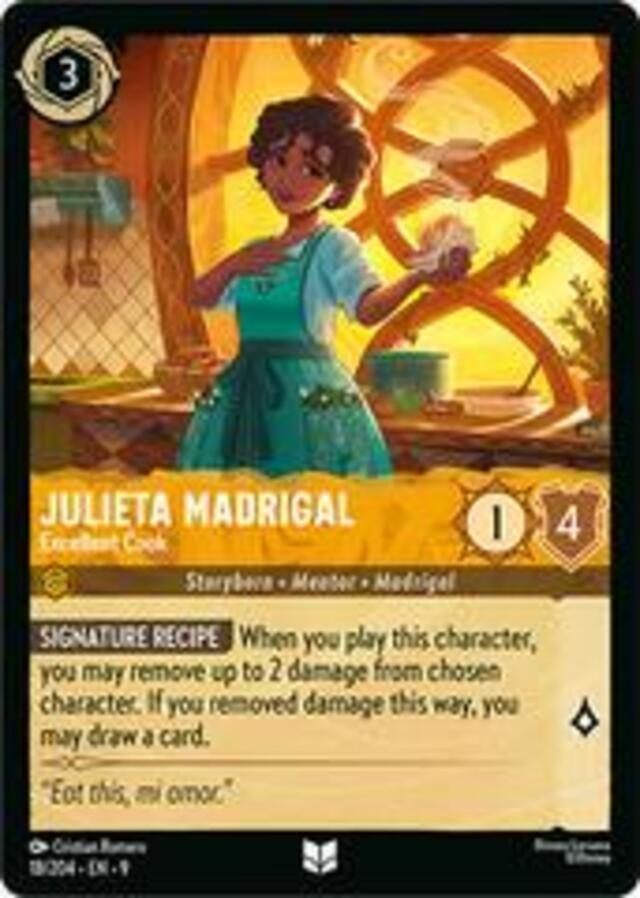 Disney Lorcana: Fabled UNCOMMON Julieta Madrigal - Excellent Cook #18/204