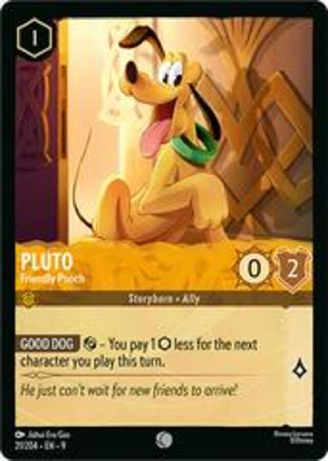 Disney Lorcana: Fabled COMMON Pluto - Friendly Pooch #21/204