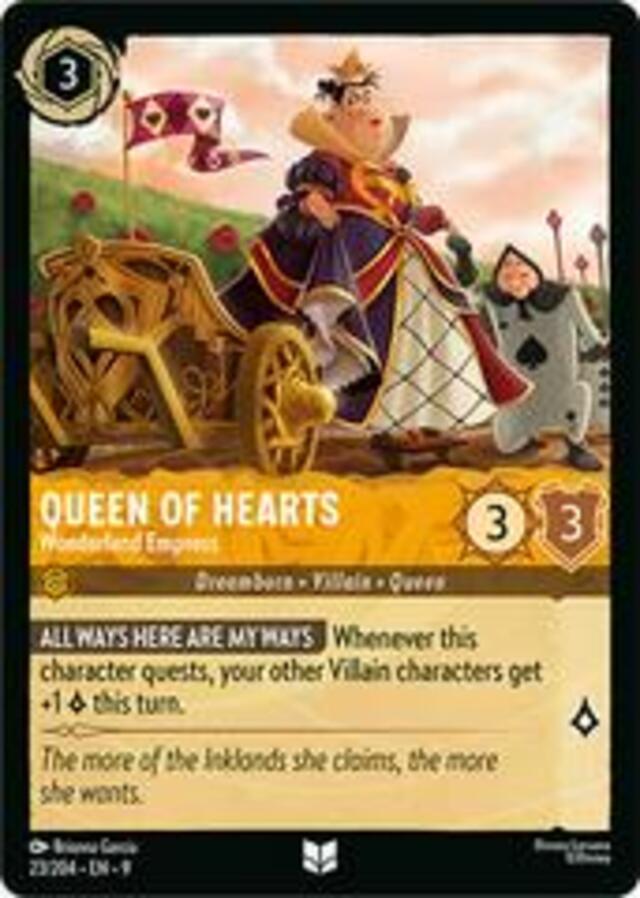 Disney Lorcana: Fabled UNCOMMON Queen Of Hearts - Wonderland Empress #23/204