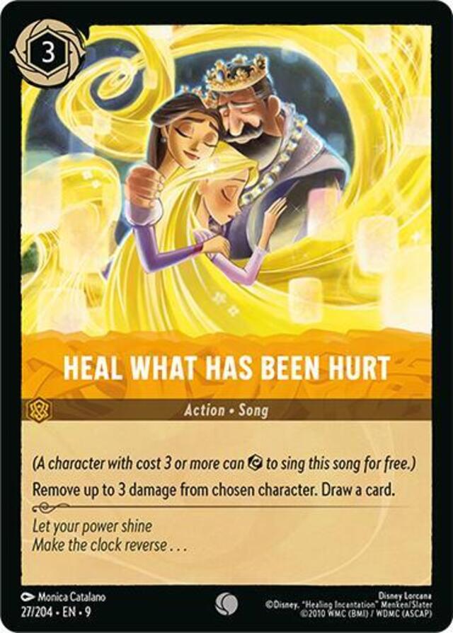 Disney Lorcana: Fabled COMMON Heal What Has Been Hurt #27/204