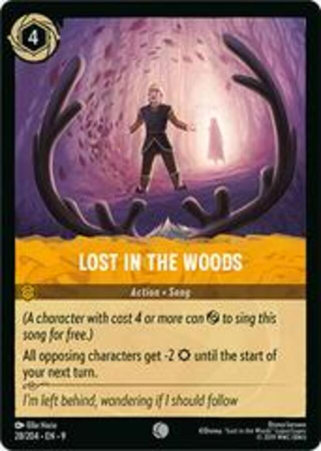 Disney Lorcana: Fabled COMMON Lost In The Woods #28/204