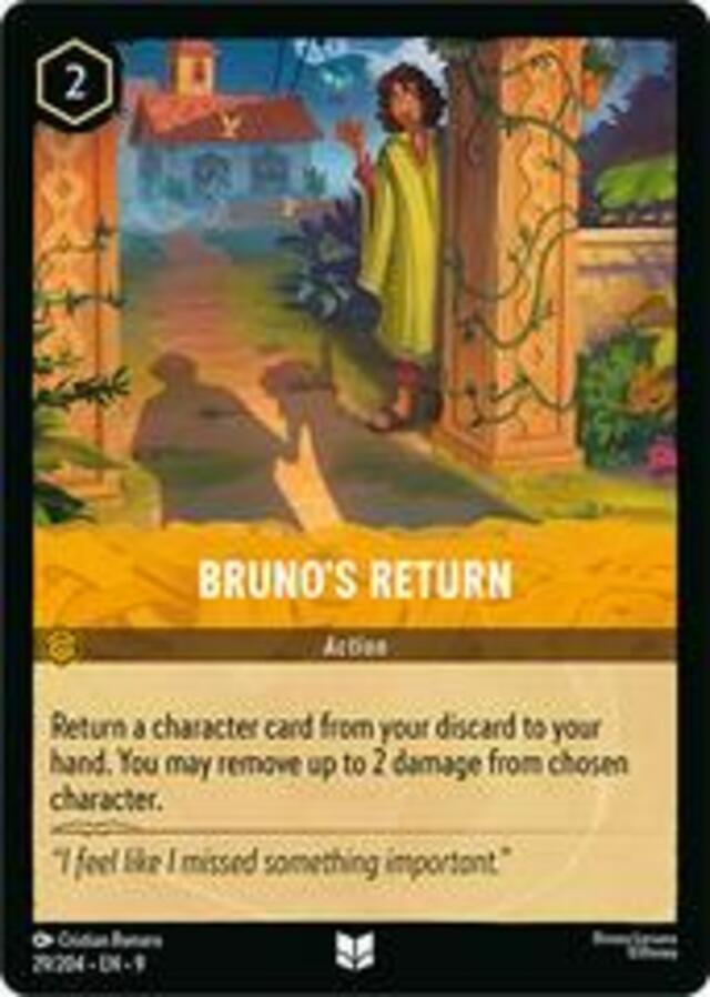 Disney Lorcana: Fabled UNCOMMON Bruno's Return #29/204