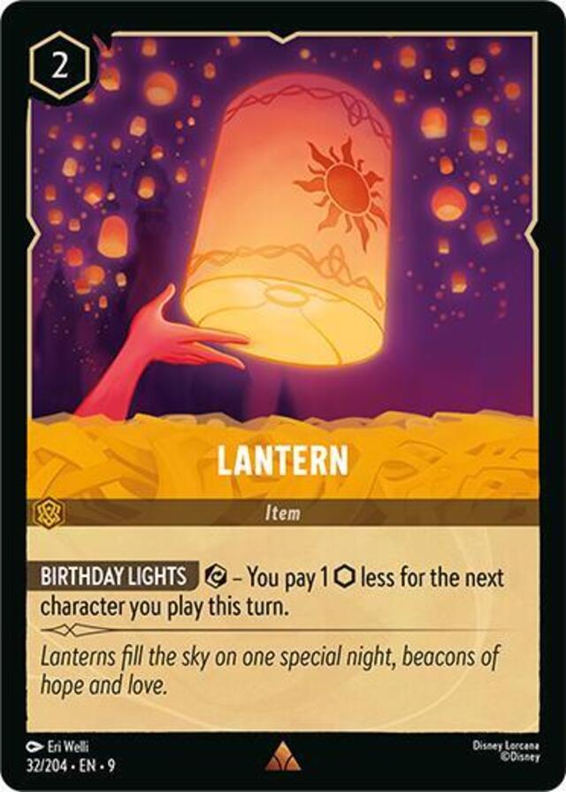 Disney Lorcana: Fabled RARE Lantern #32/204