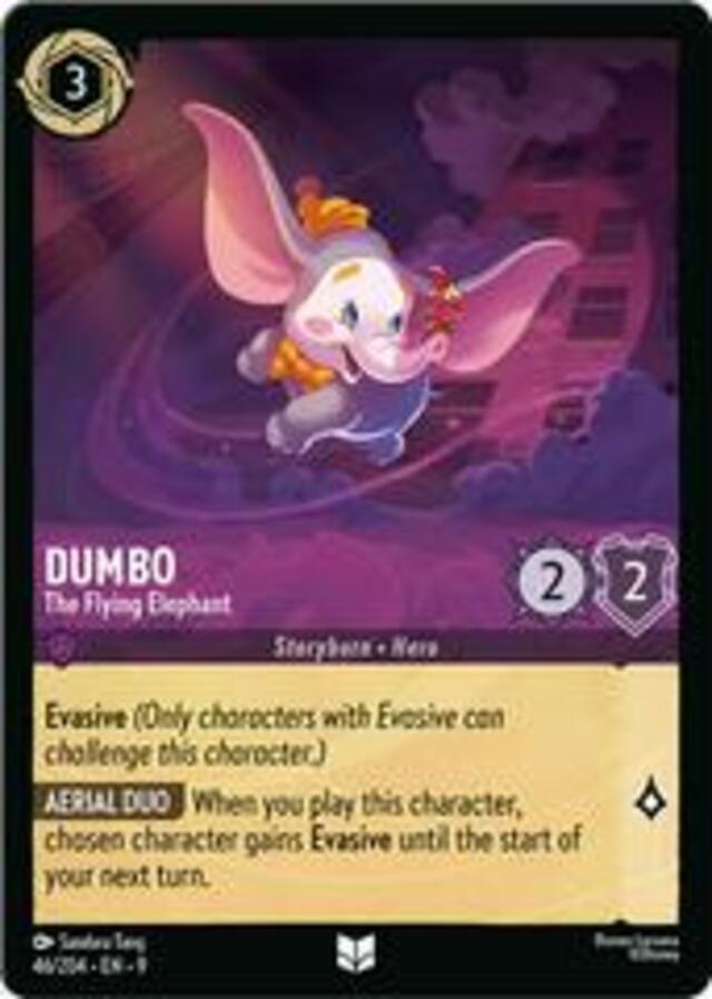 Disney Lorcana: Fabled UNCOMMON Dumbo - The Flying Elephant #46/204