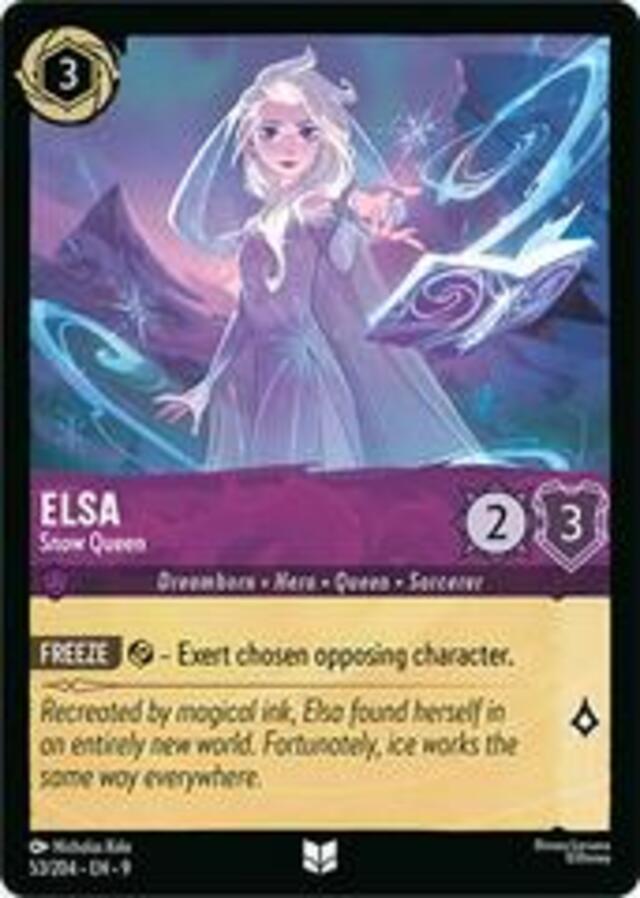 Disney Lorcana: Fabled UNCOMMON Elsa - Snow Queen #53/204