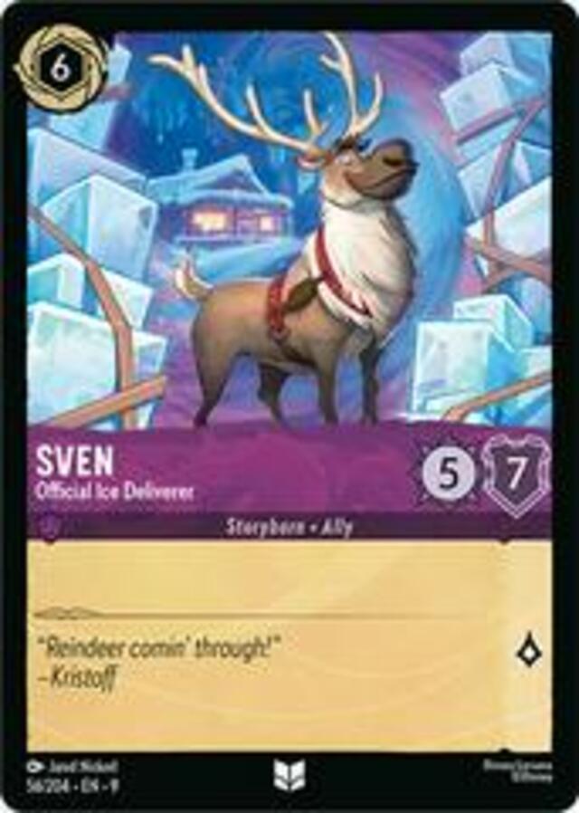 Disney Lorcana: Fabled UNCOMMON Sven - Official Ice Deliverer #56/204