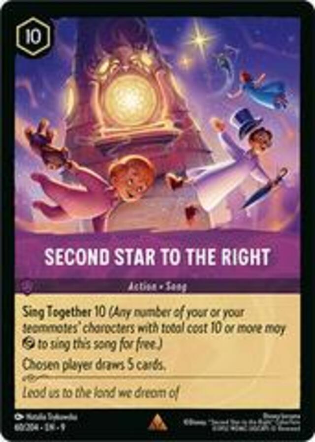 Disney Lorcana: Fabled RARE Second Star To The Right #60/204