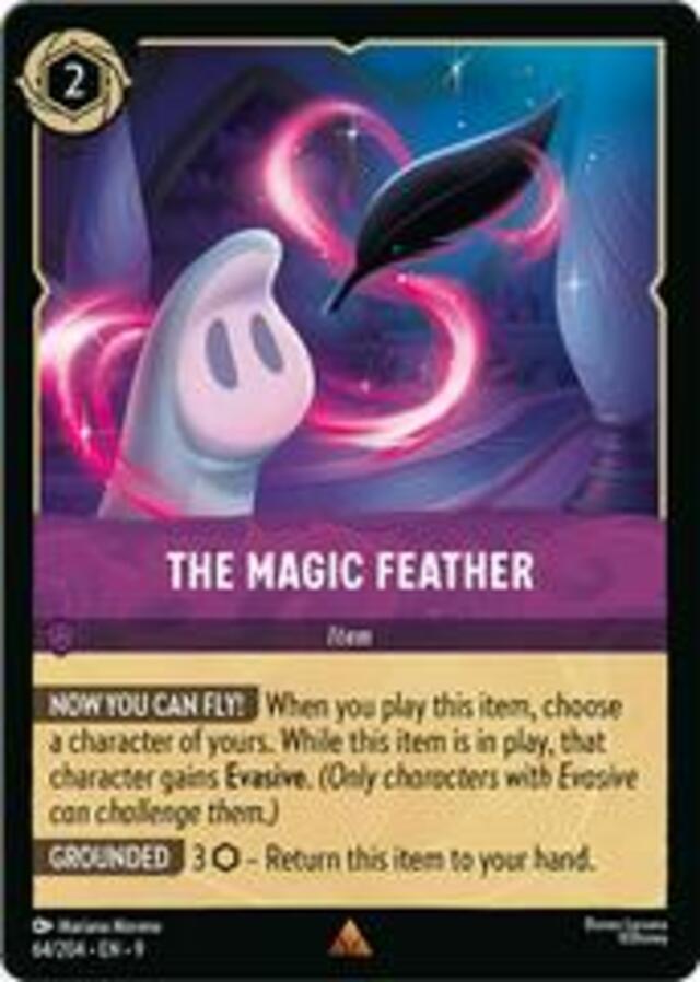 Disney Lorcana: Fabled RARE The Magic Feather #64/204