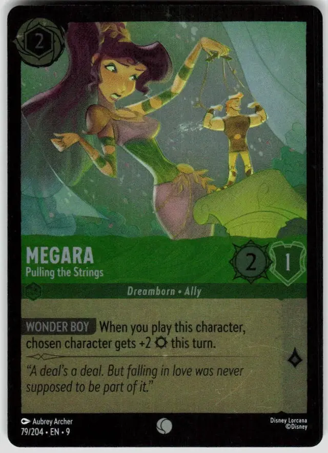 Disney Lorcana: Fabled COMMON FOIL Megara - Pulling The Strings #79/204