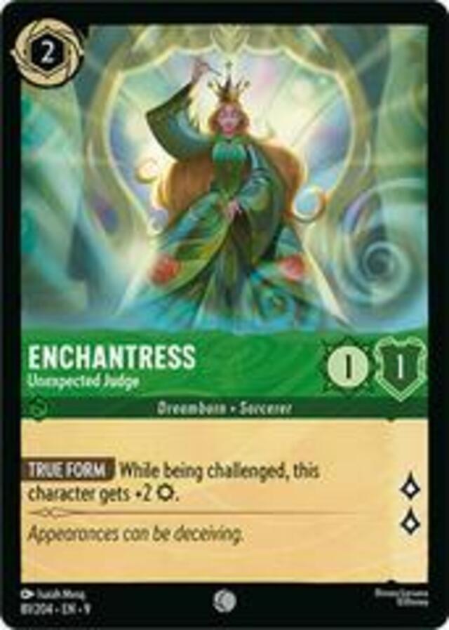 Disney Lorcana: Fabled COMMON Enchantress - Unexpected Judge #81/204