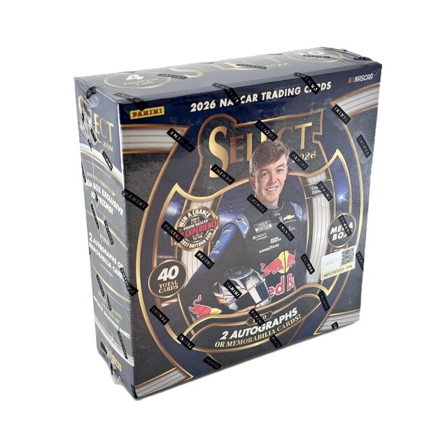 2026 Panini Select Nascar Racing Trading Card Mega Box