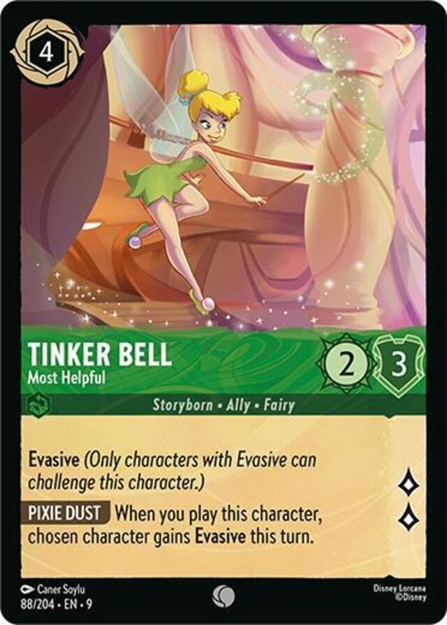 Disney Lorcana: Fabled COMMON FOIL Tinker Bell - Most Helpful #88/204